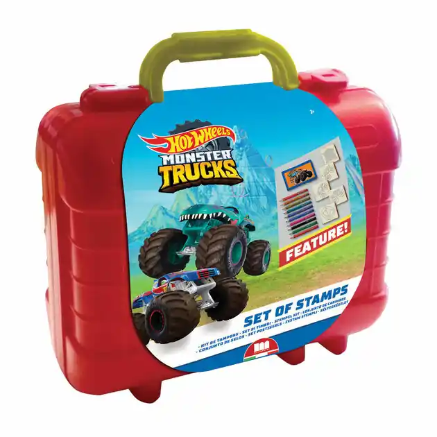 Hot Wheels Reis Stempel- en Kleurkoffer Favoriet