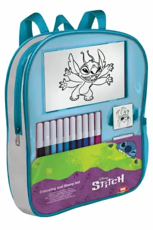 Meest Verkocht Stitch Rugzak met Viltstiften & Stempels