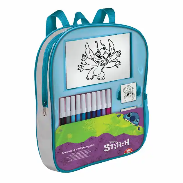 Meest Verkocht Stitch Rugzak met Viltstiften & Stempels
