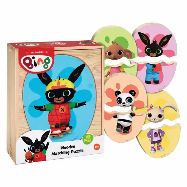 Bing Houten Match Puzzel, 10st. Premium