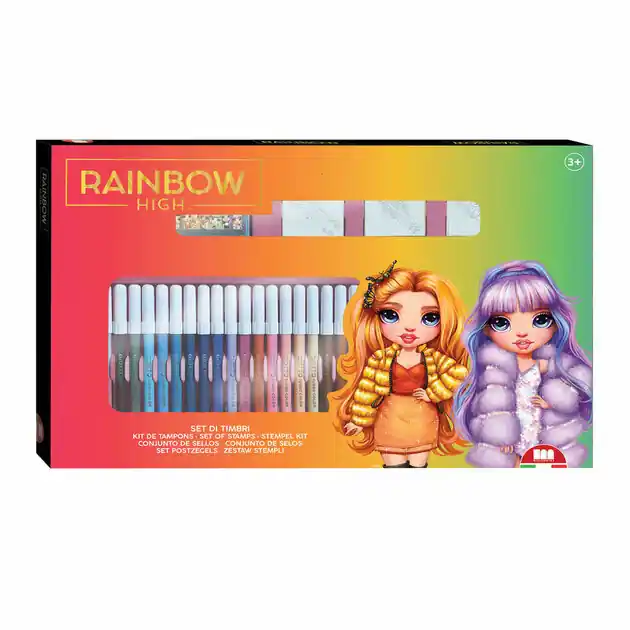 Rainbow High Kleurset met Stempels, 41dlg. Rechtstreeks Van De Fabrikant