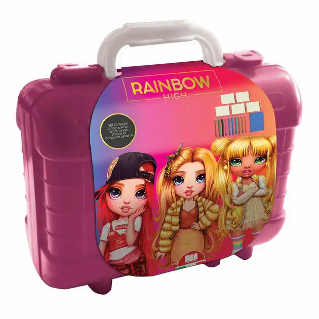 Premium Rainbow High Reis Stempel- en Kleurkoffer