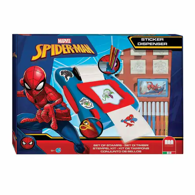 Premium Spiderman Stickermachine Set