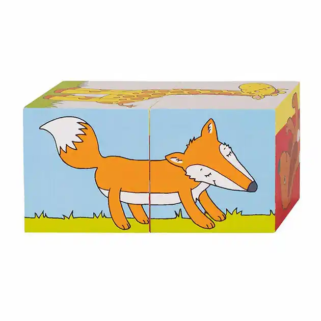 Goki Houten Blokpuzzel Dieren, 2st. Koop Online