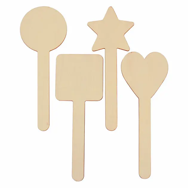 Colorations - DIY Houten Stokvormen 4 Designs, 20st. Shop Nu