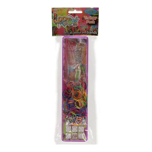 Actieprijs Loom Twister Loombord Paars en Bandjes, 200st.
