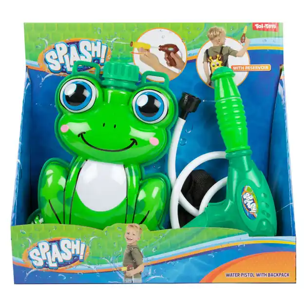 Splash Waterpistool Kikker met Rugzak Reservoir Koop Vandaag