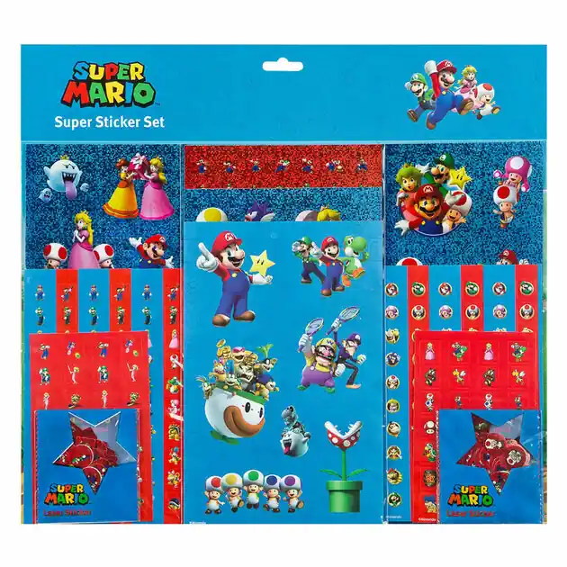 Lage Kosten Super Stickerset Super Mario