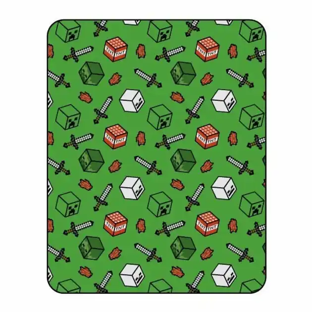 Nu Kopen Flanel Deken Minecraft, 110x150cm
