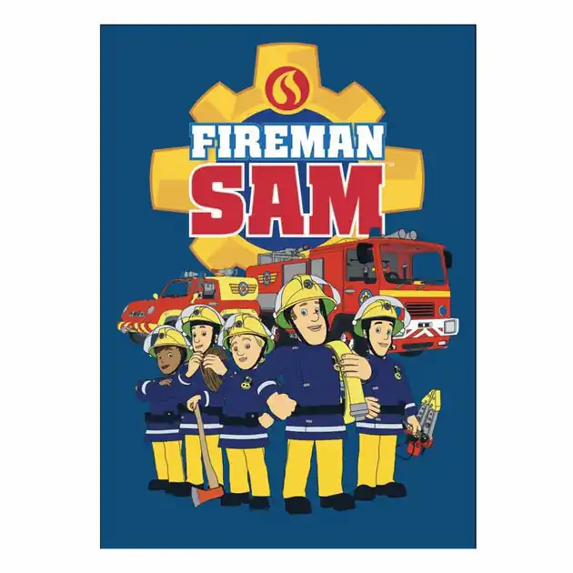 Fleece Deken Brandweerman Sam, 110x140cm Koopje
