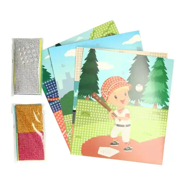 Nieuw Mozaiek Glitter Knutselset Sport