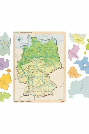 Premium Goki Houten Lagenpuzzel Duitsland, 98st.