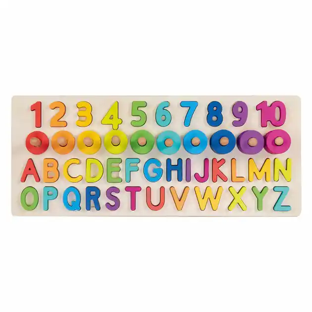 Nu Kopen Goki Houten Alfanumerieke Puzzel, 91dlg.
