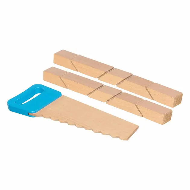 Goki Houten Zaag en Bouwblokken met Klittenbandverbinding, 11dlg. Nu Kopen