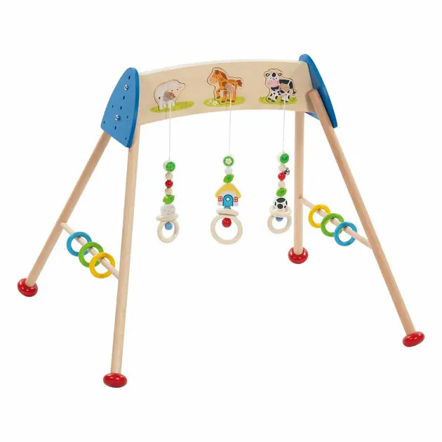 Gratis Retour Goki Houten Babygym Boerderijdieren met Geluid