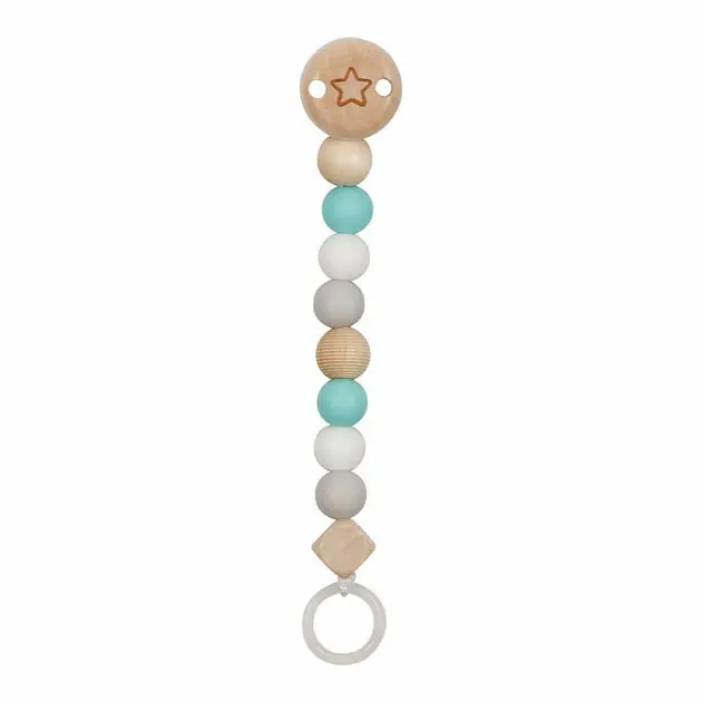 Goki Houten Fopspeenketting Ster Blauw Voordeelprijs