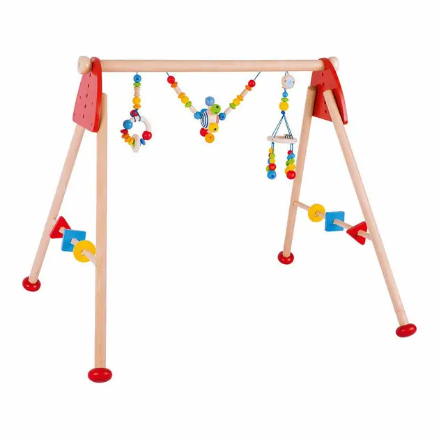 Voordeelprijs Goki Houten Babygym Regenboog