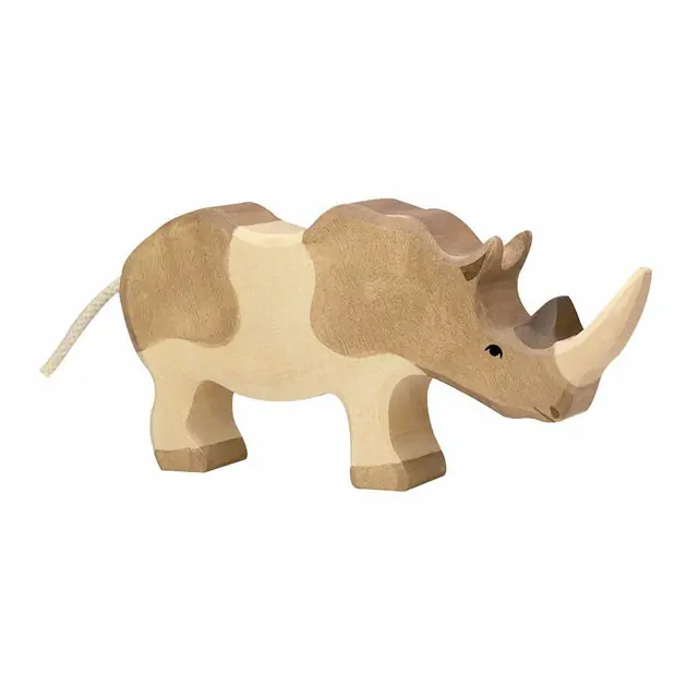 Lage Prijs Holztiger Houten Neushoorn