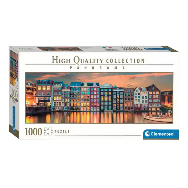 Shop Nu Clementoni Legpuzzel Panorama Bright Amsterdam, 1000st.