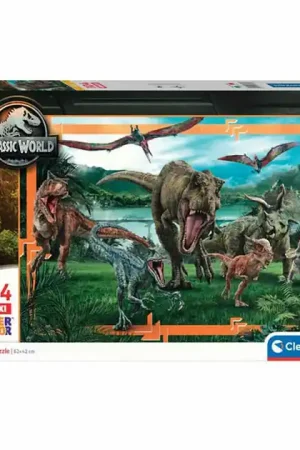 Aanbieding Clementoni Legpuzzel Super Color Maxi Jurassic World, 104st.