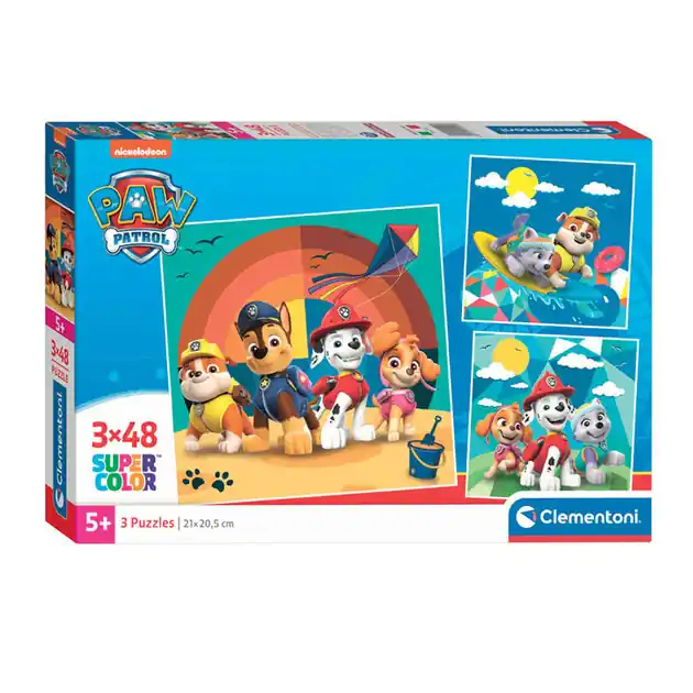 Shop Nu Clementoni Legpuzzel Super Color Vierkant PAW Patrol, 3x48st.