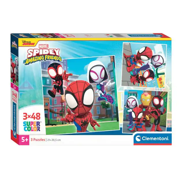 Nu Kopen Clementoni Legpuzzel Super Color Vierkant Marvel Spidey and His Friends, 3x48st.