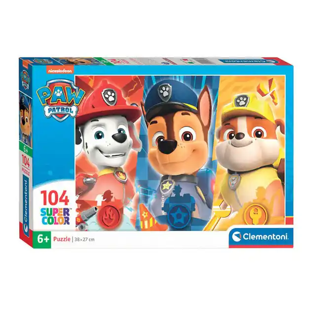 Clementoni Legpuzzel Super Color PAW Patrol Close Up, 104st. Superprijs