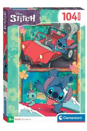 Clementoni Legpuzzel Super Color Disney Stitch, 104st. Beste Prijs