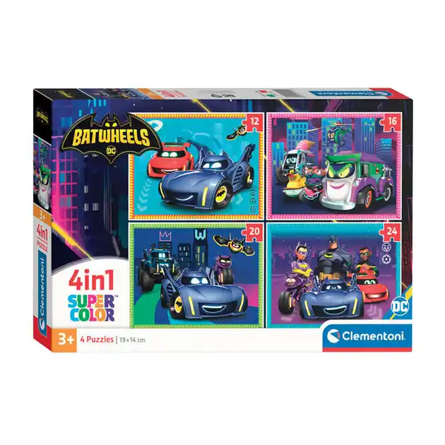Goedkoop Clementoni Legpuzzel 4in1 Batwheels