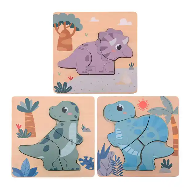 Joueco Houten Dino Puzzel Beperkte Voorraad