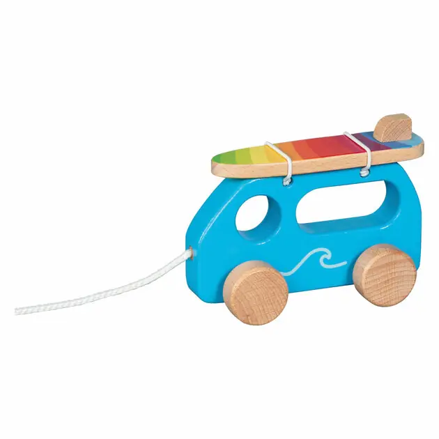 Goki Houten Trekfiguur Surfwagen Premium