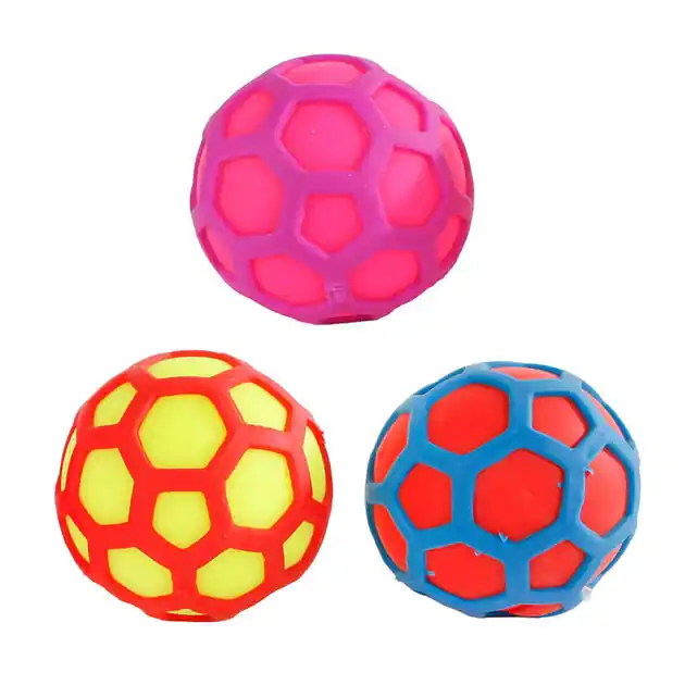 Bestel Nu Hexagon Knijpbal, 7cm