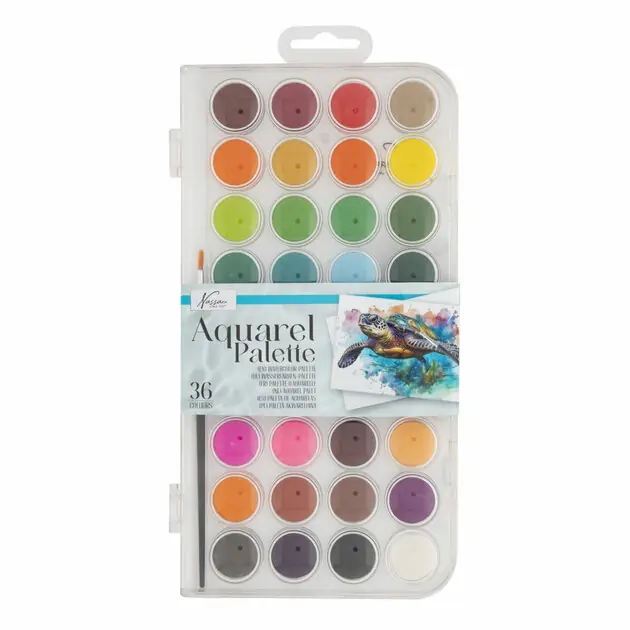 Meest Verkocht Kleurenpallet Aquarel, 36 Kleuren