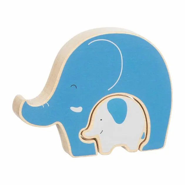 Nieuw Goki Houten Puzzel Staand Olifant, 2st.