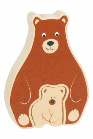Tijdelijk Beschikbaar Goki Houten Puzzel Staand Beert, 2st.