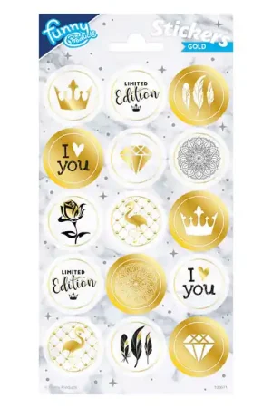 Gereduceerde Prijs Stickervel Goud