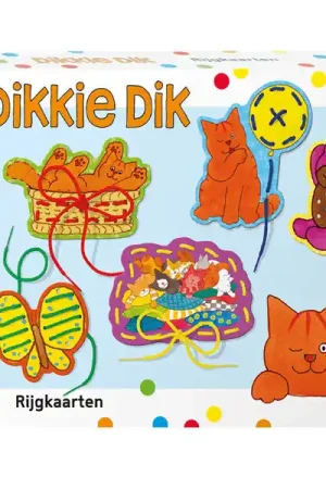 Premium Rijgkaarten Set Dikkie Dik