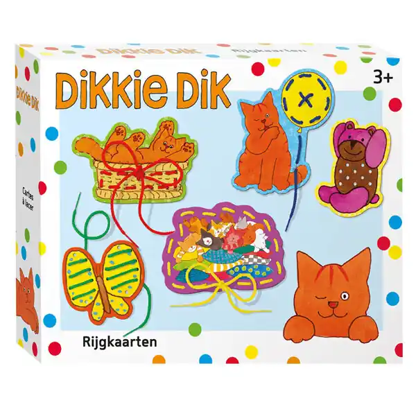Premium Rijgkaarten Set Dikkie Dik