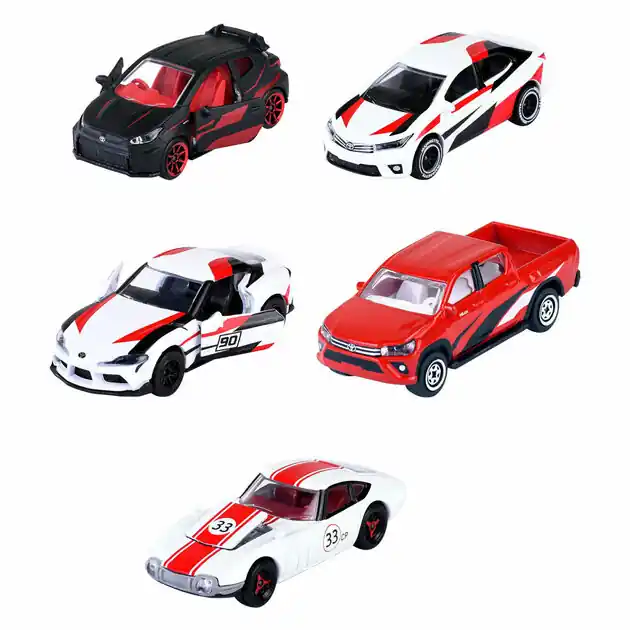 Majorette Toyota Die-Cast Racing Auto's Giftpack, 5st. Meest Verkocht