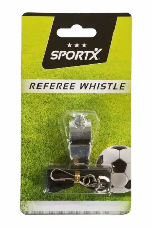 Op = Op SportX Scheidsrechterfluitje Metaal