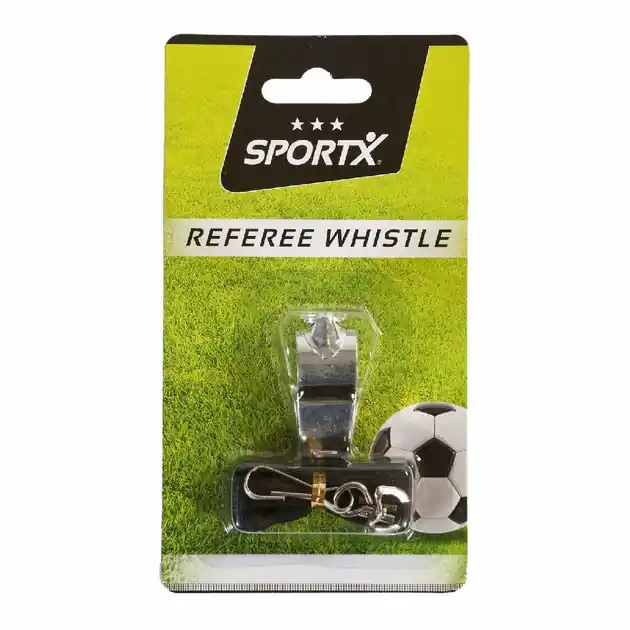 Op = Op SportX Scheidsrechterfluitje Metaal