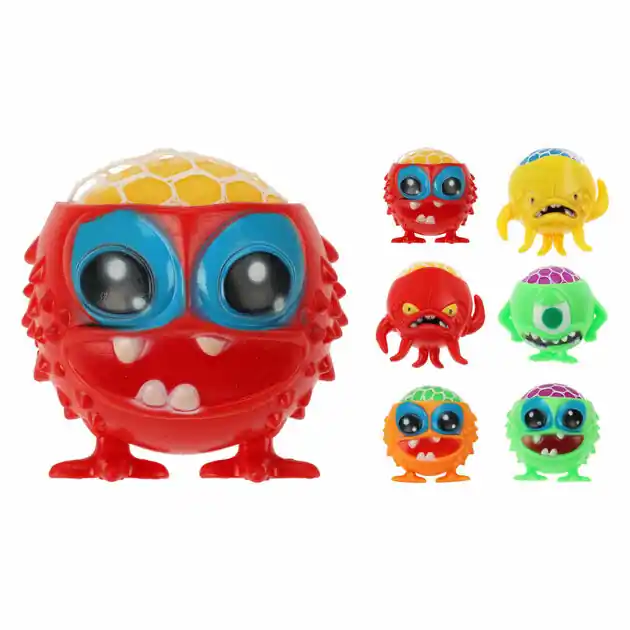 Gratis Retour Knijpbal Monster, 9cm