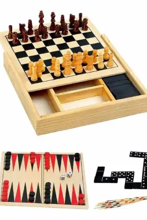 4-in1 Houten Spellendoos Nu Kopen
