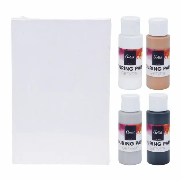 Pouring Acyrlverf, 4 Kleuren Koop Vandaag
