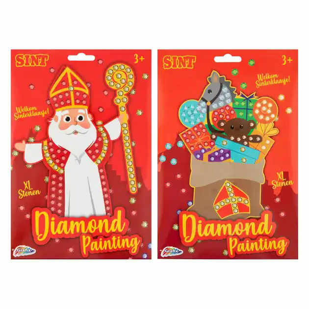 Laatste Versie Sinterklaas Mozaiek Diamond Painting - XL Stenen