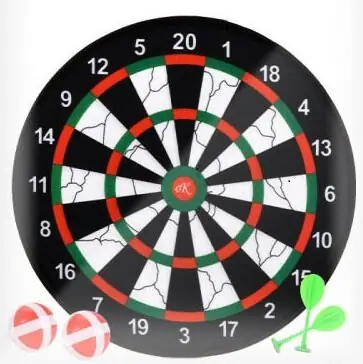 Korting Dartbord Klittenband met 3 Pijltjes