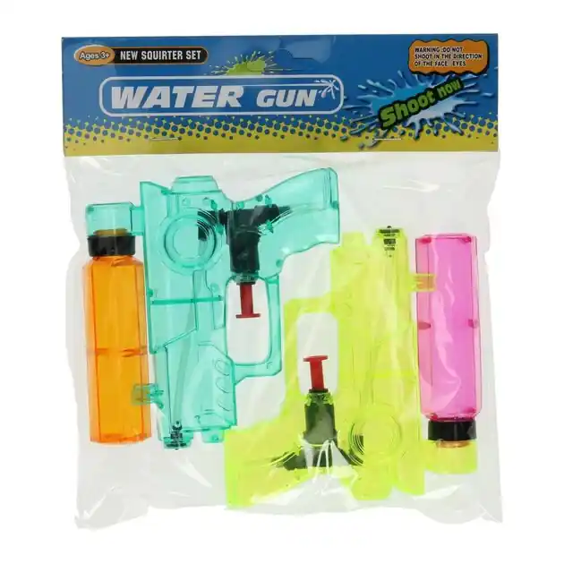 Nieuw Waterpistooltjes Transparant, 2st.