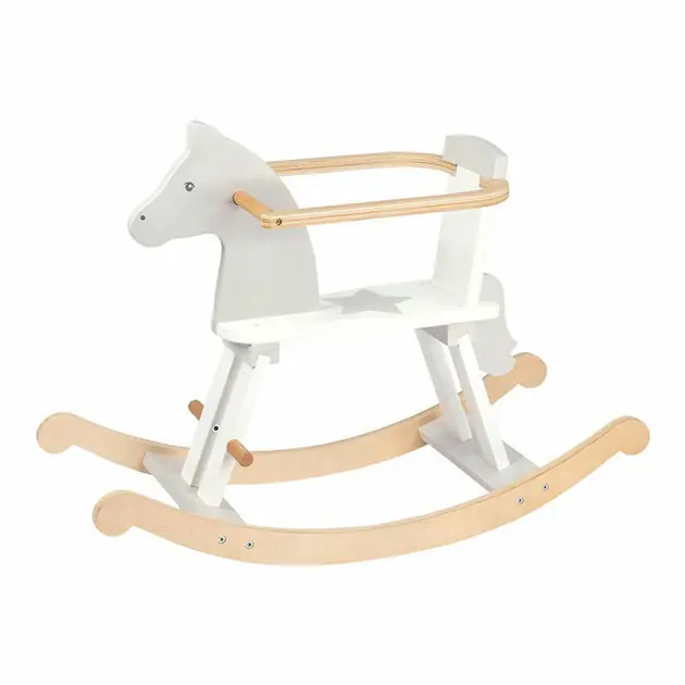 Flitsaanbieding Goki Houten Hobbelpaard Wit
