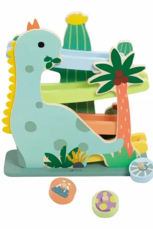 Bestel Nu Classic World Houten Ballenbaan Dinosaurus, 4dlg.