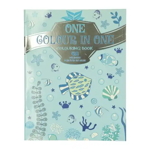 One in One Kleurboek Blauw Lage Kosten